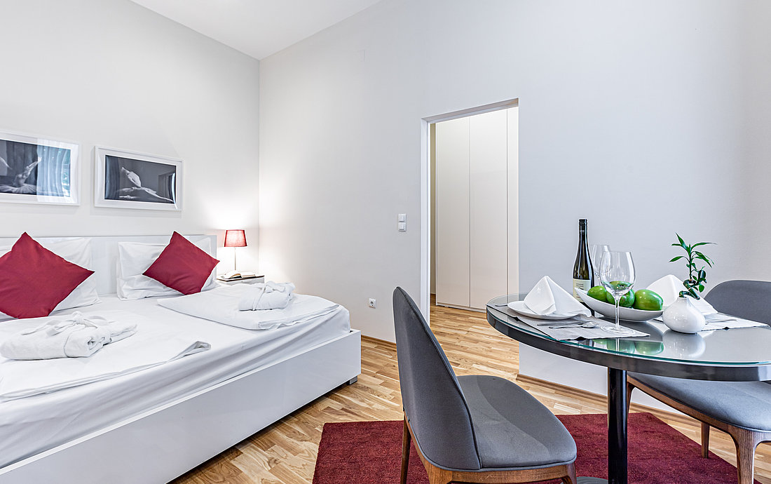 Schlafzimmer im Family Superior Apartment
