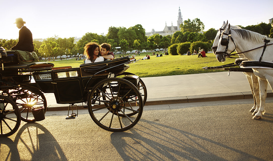Carriage on the Heldenplatz | ©WienTourismus/Peter Rigaud